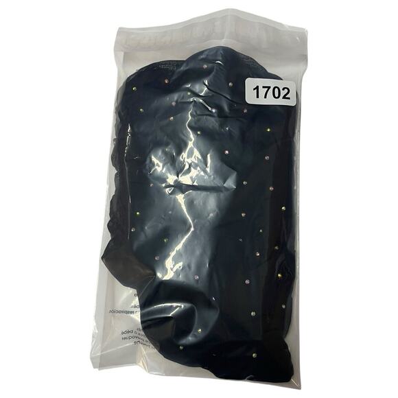 Hello Molly Top Womens S Cropped Strapless Rhinestone Sweetheart Diva Black - Picture 13 of 13